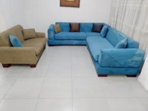 طقم كورنر تفصيل خشب سويد 4سم واسفنج دنلوب وقعده مريحه ومبطن خشب