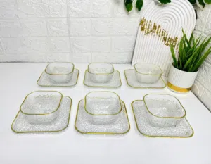 جلى رويال بالطبق مدهب الطقم 12قطعه  طقم شيك جدا السفره المودرن  عملى فى اى منزل  خامات عاليه الجوده