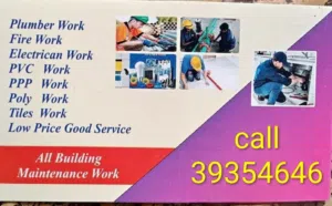 Maintenance work , Electrician, plumber , Home shifting