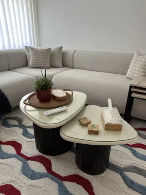 طاولات وسط تفصيل جديد غير مستعمل خشب