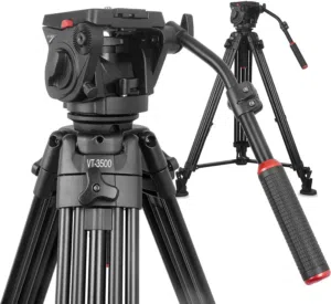 ترايبود فيديو احترافي ثقيل Kingjoy VT-3500 – ثبات خرافي للمحترفين