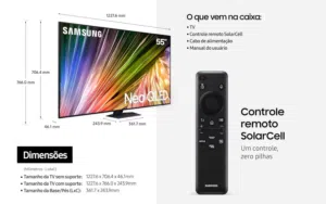 Samsung 55" Smart Neo QLED TV - 4K, 55QN85D