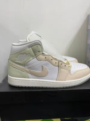 (Jordan 1 Mid SE) White Sea Glass Glacier Blue Guava Ice