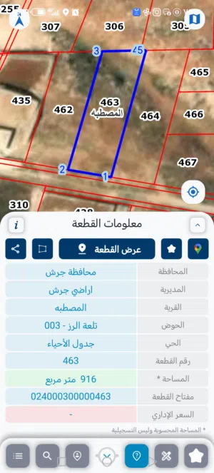Residential Land for Sale in Jerash Al-Mastaba