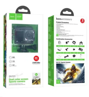 HOCO DV101 Action Sports Camera Screen 2 inch Waterproof Case 4K WiFi