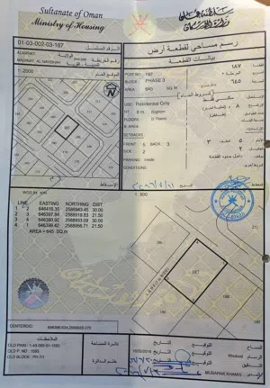 Residential Land for Sale in Muscat Amerat