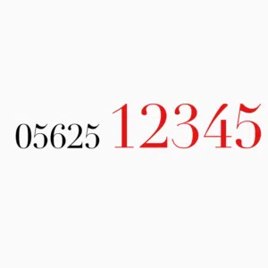 Luxury VIP Number – 12345 Sequenc