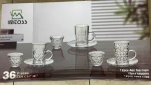 Tea Cup Set 36 Pieces (Brand New) / طقم أكواب 36 قطعة