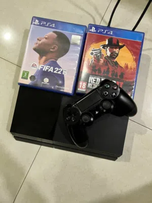 Sony PS4 - with 2 CD  controller  charger and box