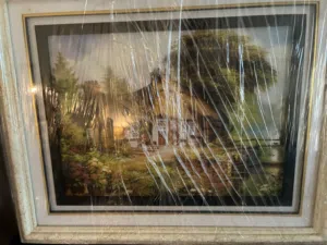 لوحات راقية /كادر ابيض مزخرف ومزدوج/حسم خاص على اثنتين مقاس 65x75