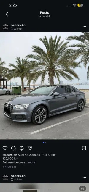 AUDI A3  FOR SALE 2018