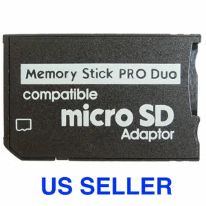 Sony and PSP Series Micro SD SDHC TF to Memory Stick MS Pro Duo PSP Adapter