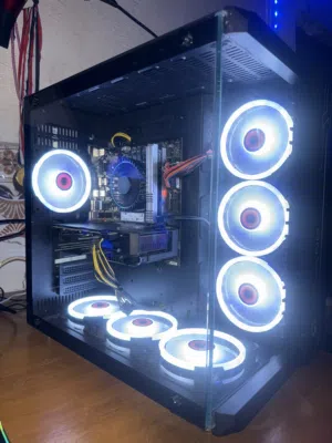 RTX 4060 Ti 8GB المعالج 15-14400F 16GB رام 1TB M.2 SSD B760 Motherboard ً
