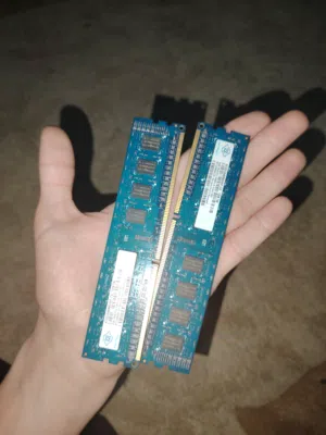 قطعتين رام ddr3 كل واحده 2 جيجا جديد لم تستعمل قابل للتفاوض