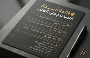 قائمة أسعار التصاميم على الطلب