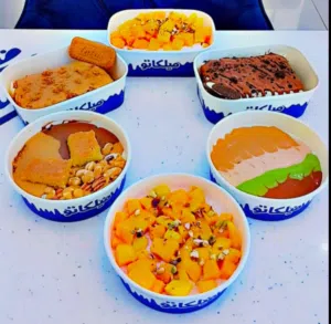 مشروع متخصص بصناعة العصاير والارز بحليب والكيكات وبيع الايس كريم