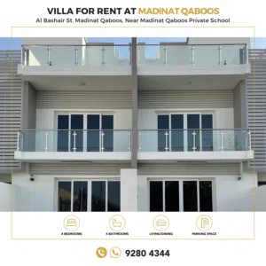 4BHK villa for rent in Madinat As Sultan Qaboos