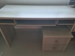 Desk with drawers, Bookcase, Chair