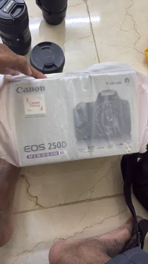 Canon 250D with lens