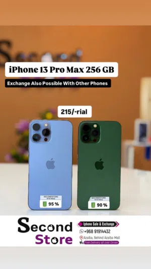 iPhone 13 Pro Max 256 GB Fine working device available - Good and smooth phone