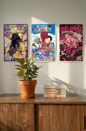 3 لوحات ون بيس انمي شامل تكاليف التوصيل  3 One piece Posters A2 size