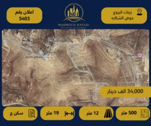 Residential Land for Sale in Amman Zinat Al-Rubue