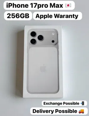 iPhone 17promax256Gb white color Clean Brand New one Year Apple Official Warranty