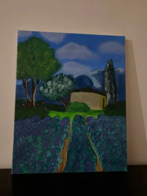 لوحات زيتية مرسومة يدوياً لانمي و طبيعة Oild Paintings for nature and Anime