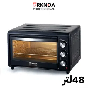 فرن ركندة الذكي 48 لتر  دبل هينر احترافي  شواية دوارة  مروحة تيربو  باب زجاجي مزدوج