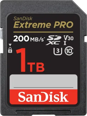 SanDisk Extreme PRO microSDXC 1TBمايكرو اس دي كارد ساندسك برو 1تيرا