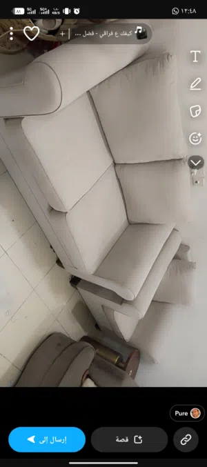 للبيع كنب و4اشخاص وغساله سامسنج