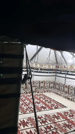خيمه سدو 7 في 5 طربال ضدالمطر استعمال شهر فقط