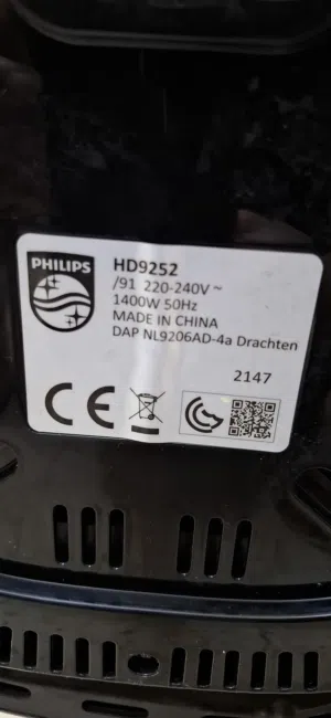 مقلاة هوائية نوع Philips HD9252