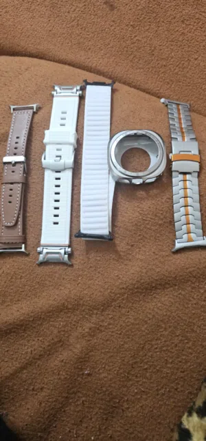 galaxy watch ultra straps leather titanium