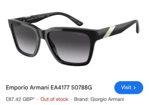 نظارة ارماني اصلية Armani Emporio