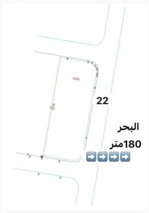 قطعة أرض للبيع ع البحر