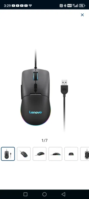 Lenovo m210 gaming mouse black