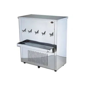 Heavy Duty Stainless Steel Water Cooler - 125 Gallon, 5 Taps