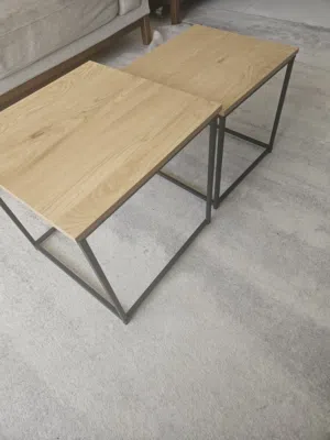 nesting wooden side tables