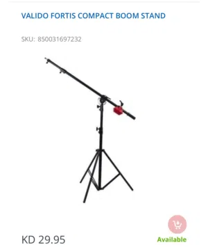NEW VALIDO FORTIS COMPACT BOOM STAND