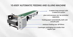 Automatic Gluing Machine with Auto Feeder (Hot & Cold Glue)