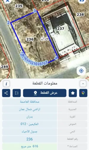 Residential Land for Sale in Amman Shafa Badran