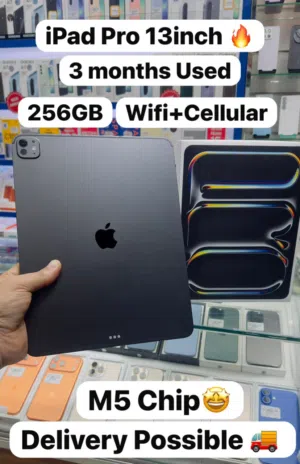 Apple ipad proM5 256Gb WiFi+Sim fantastic Less use Device Under Apple warranty