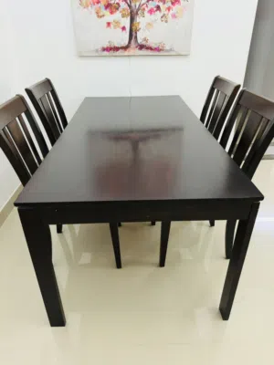 Dinning Table with 4 cushioned chairs