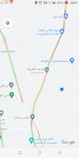أرض بالقرب من الخمسة شوارع خلف جامع بن قصيعة