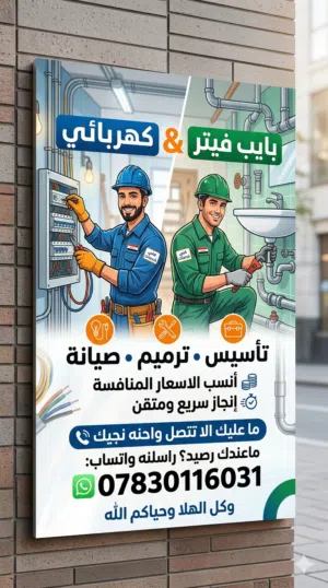 كهربائي وبايب فيتر