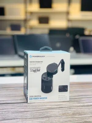 Brand New Powerology Power Inverter in Oman  Fast device charging  Cup holder fit