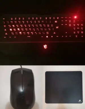 كيبورد MSI + ماوس + مواس باد 5KD