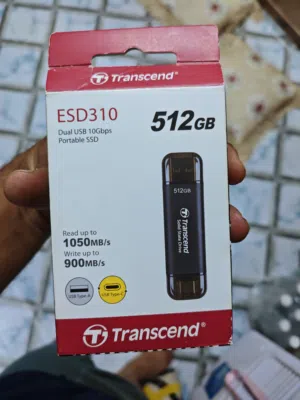 هارد خارجي SSD شبه جديد 512 مدخلين