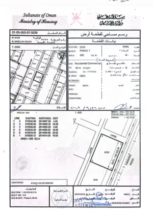 Commercial Land for Sale in Muscat Al Maabilah